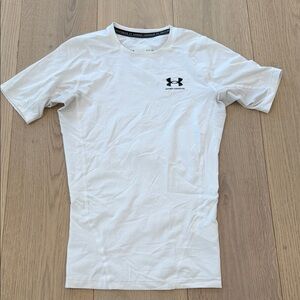 Under Armour Men's White Compression Shirt Size Small